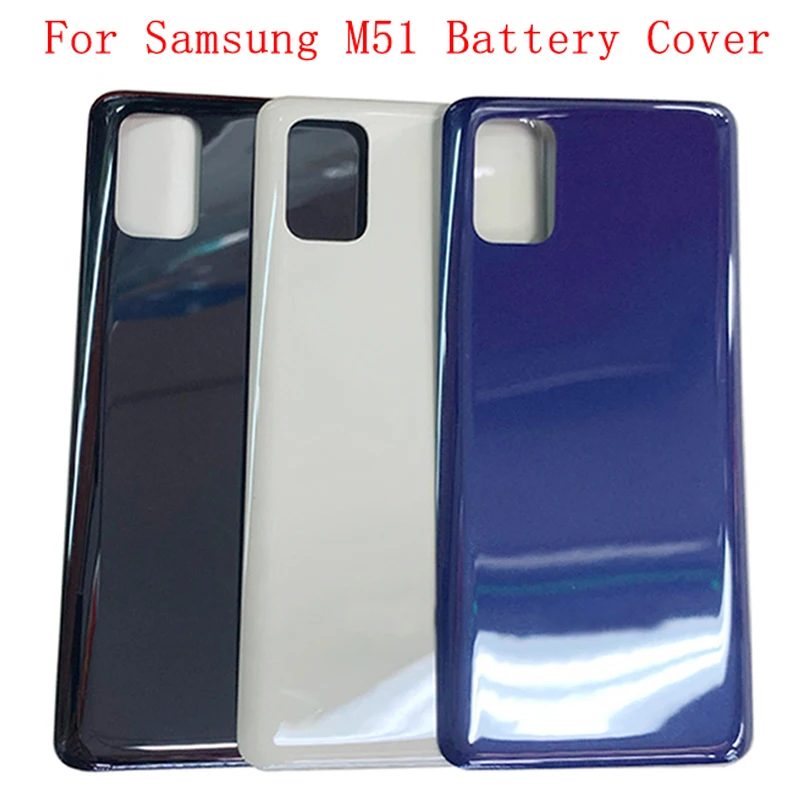 

battery cover Rear Door Back Case Housing For Samsung M51 M515F with Camera Frame Logo Replacement Parts