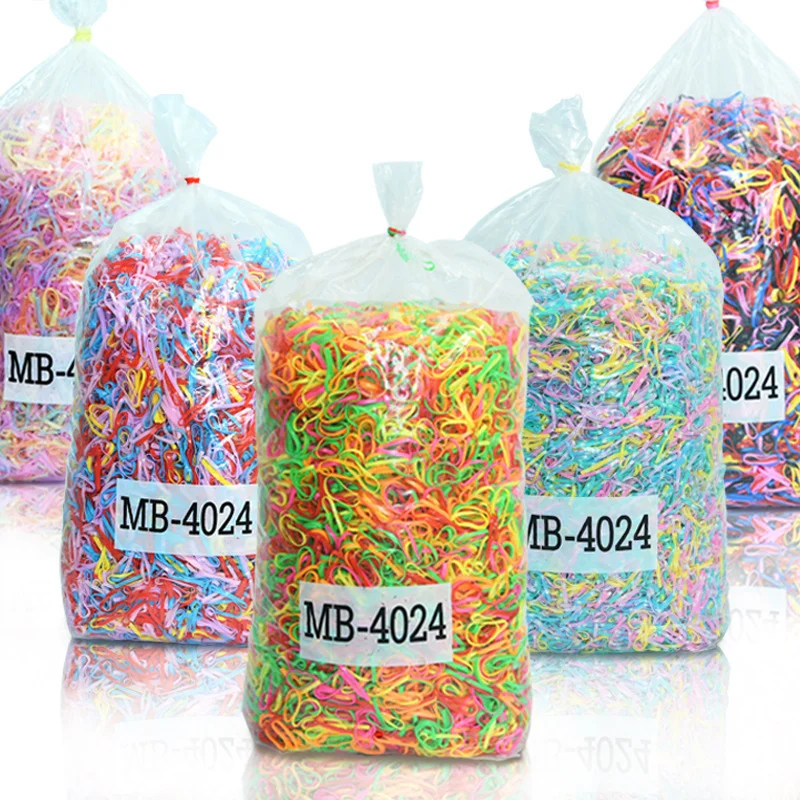 

Hair Rope Rubber Band 2000pcs Secondary Hairpin Wholesale In Large Quantities Girls Ponytail Holder Hair Accessories hair tools