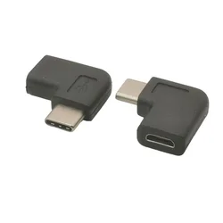 90 Degree Right Angle USB - C Charging and Data Adapter Cable (1pc)
