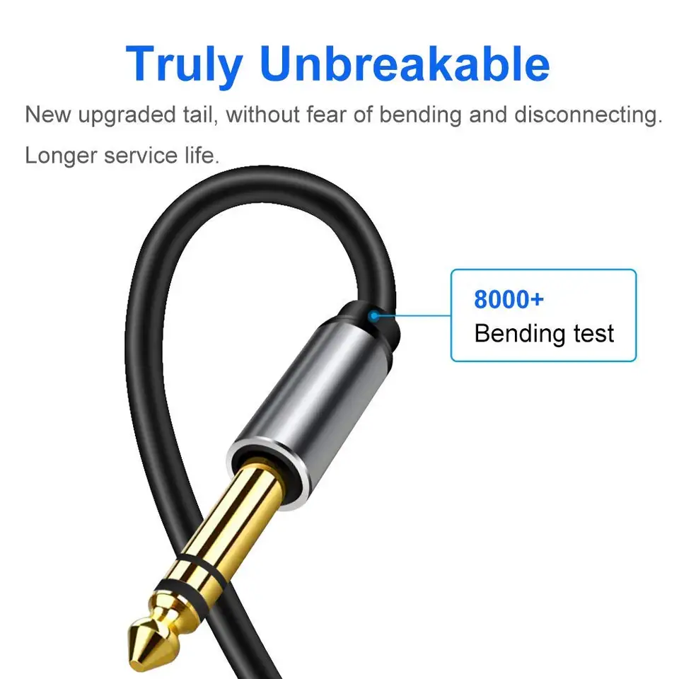 Cable Estéreo De 3,5 A 6,35 Metros, 1,5 M/5 Pies, Cable Esté | Cuotas