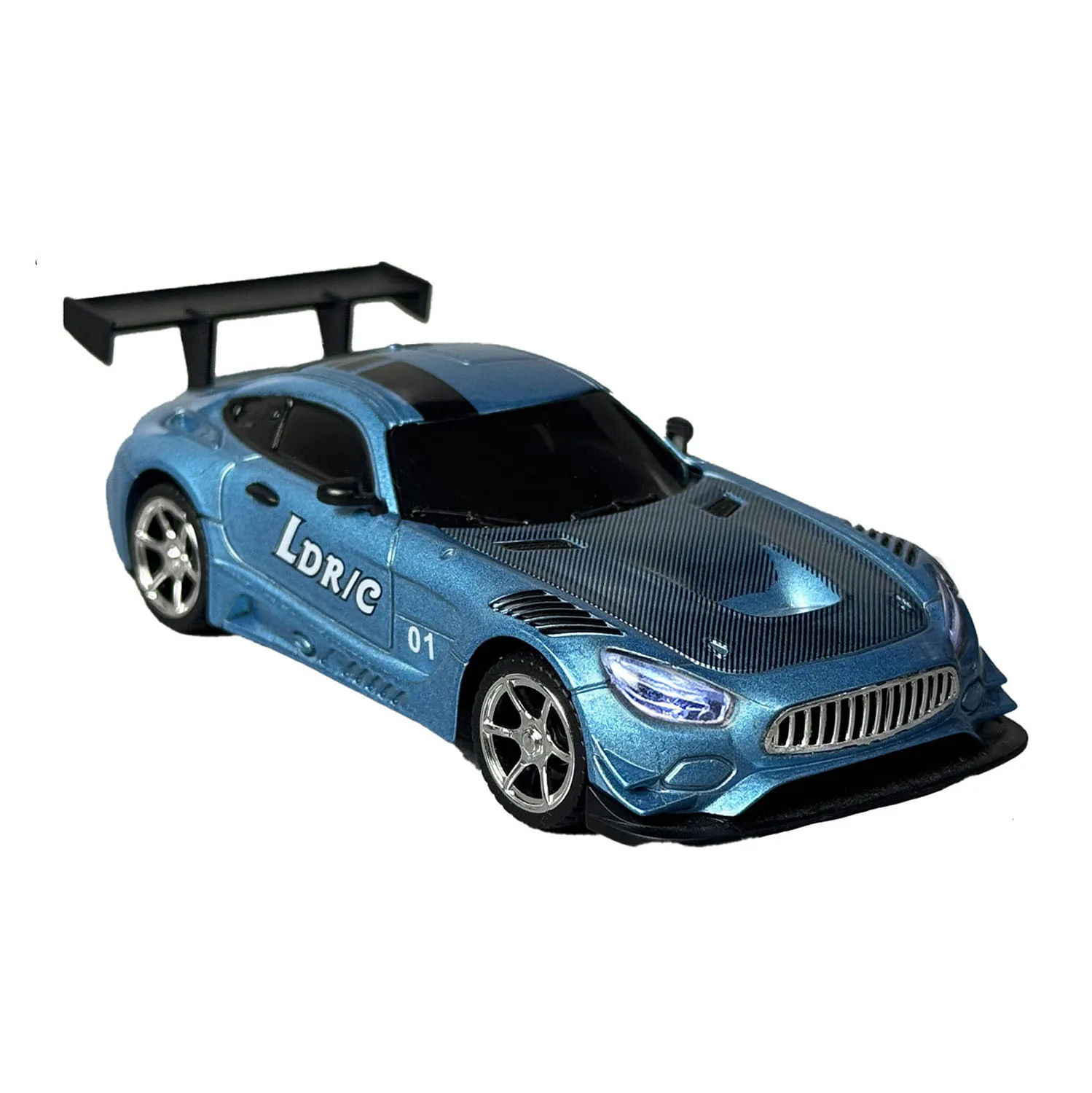 1:43 LDRC 4WD RC Drift-Auto Fahrzeugmodell Metallkarosserie 2-Gang-Getriebe LED-Lichter Rennreifen Motor Ohne Soundsystem – Detail 5