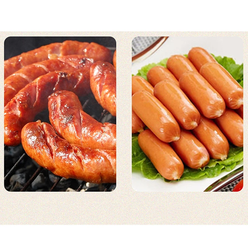 Manual Sausage Meat Fillers Machine for Sausage Meat Stuffer Filler Hand Operated Machines Food Maker Funnel Nozzle Set