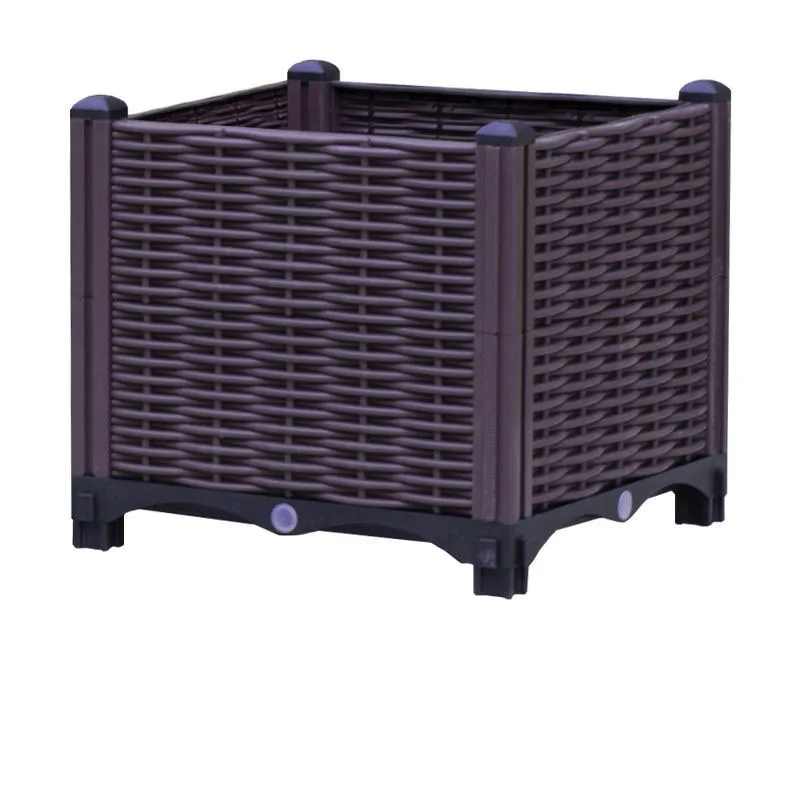 Outsunny Fioriera Da Esterno Con 2 Aree Di Coltivazione Verde | Italy - Foto 6