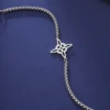 VASSAGO Witch Knot Charm Bracelet Men's and Women's Stainless Steel Box Chain Protector Jewelry Gift 2023 4