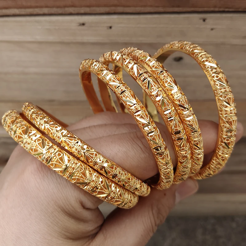 6-Piece Gold Color Bangle Set 4