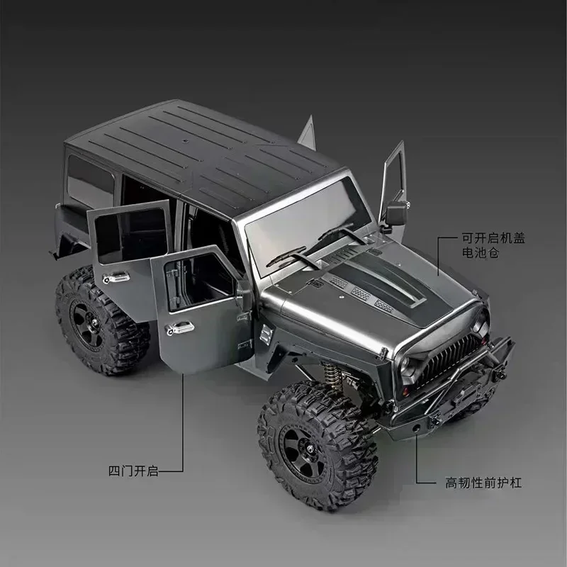 2024 New 1/10 Mn222 Rc Remote Control Car 4wd Off Road Climbing Car 2.4g Full Scale Remote Control Toy Cars Gift For Kids Boys 5