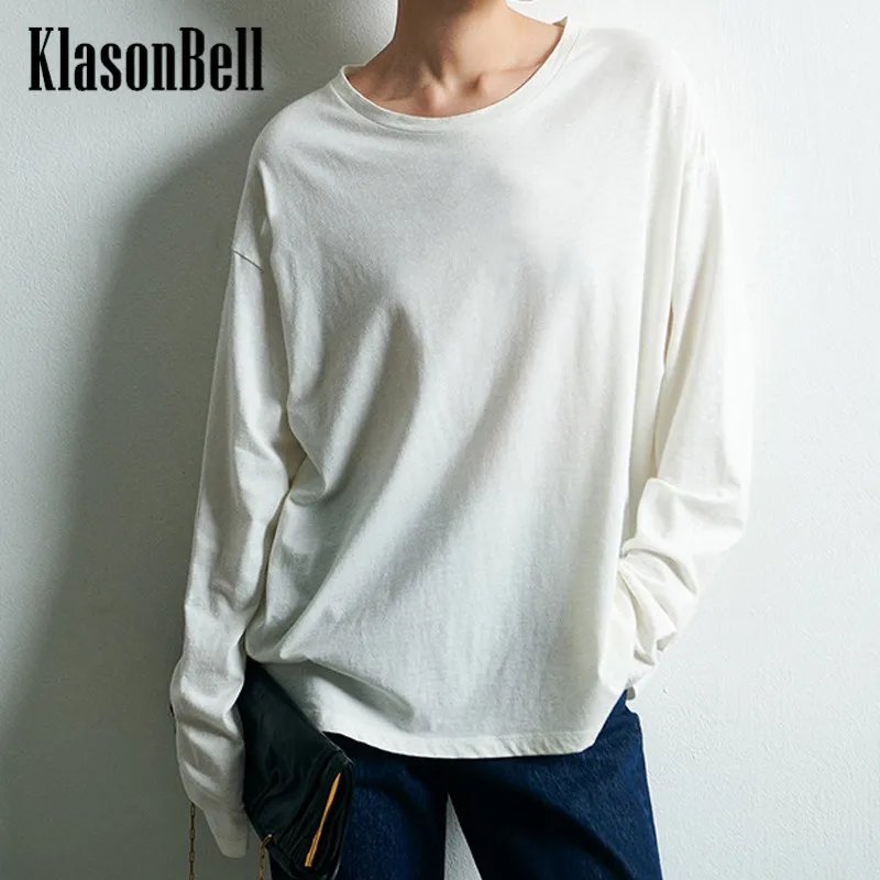 

10.16 KlasonBell Fashion Casual Simple V-Neck Loose T-Shirt Women's