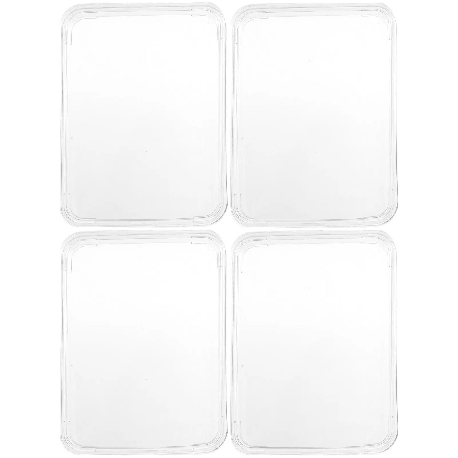 4Pcs 동전 홀더 상자 동전 수집가를위한 투명 방진 뚜껑 보호 보관 주최자 케이스 투명 원형 상자