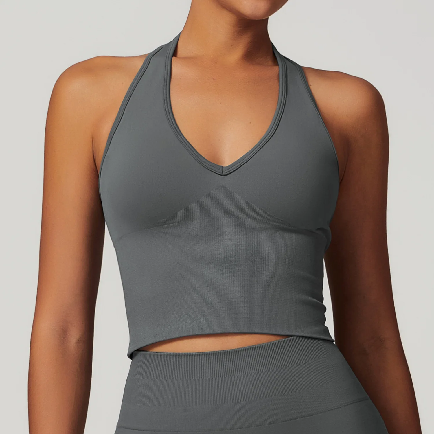 Seamless Open Back Sports Bra 6