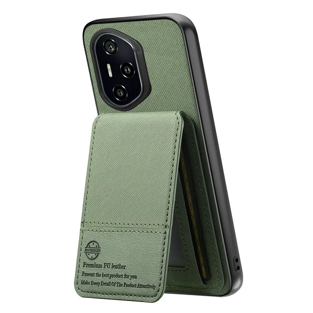 Luxury RFID Leather Card Holder Stand Case - Premium Back Cover