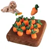 Innovative Dog Toys Snuffle Mat for Pet Plush Carrot Toy Mat Plush Vegetable Field Pull Radish Plush Carrot Dog Interactive Toys 2