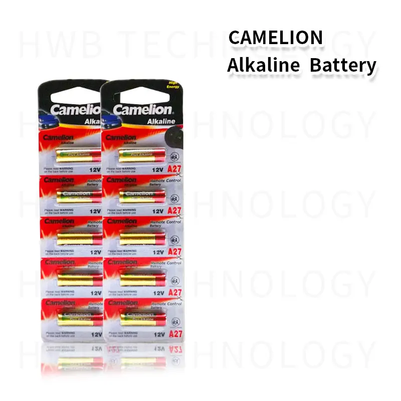 20pcs/lot New 12V Camelion A27 27A Ultra Alkaline battery/alarm batteries alkaline battery disposable battery