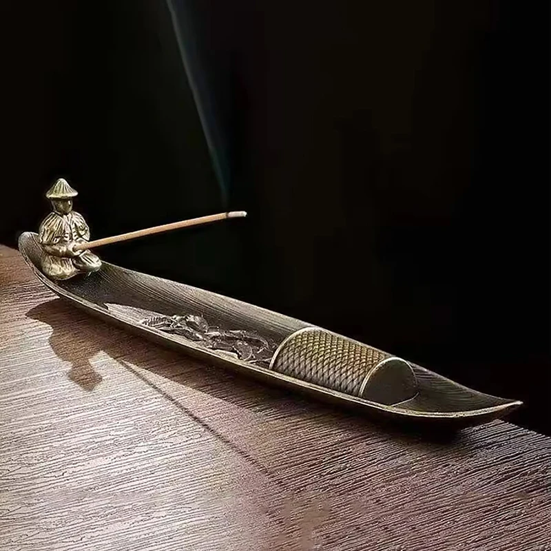 مبخرة قارب خشب الصندل نمط صياد