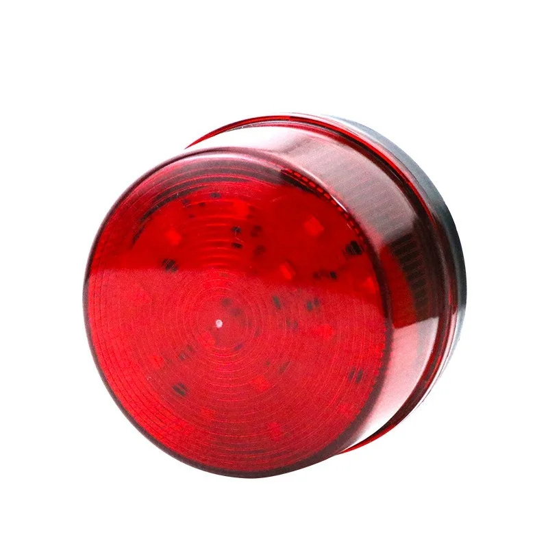 Sound and Light Alarm Flashing Light Waterproof and Dustproof DC5V 12V Piezoelectric Buzzer No Sound