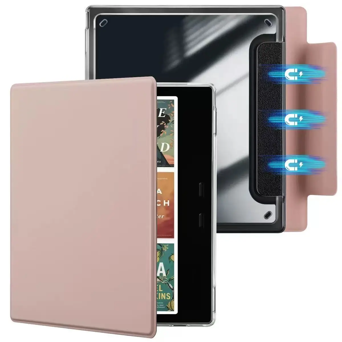 Detachable Acrylic Back Cover - Slim Flip Case