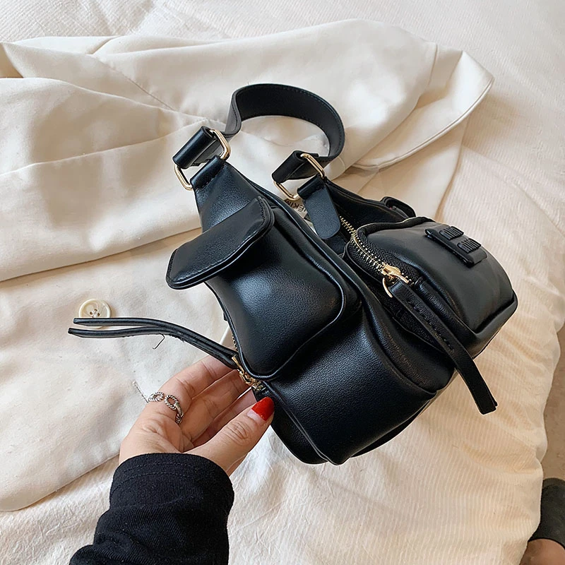 Famous Brand Letter Women Bag Fashion Shoulder Bag Leather Handbag Luxury Designer Crossbody Bag Ladies Camera Casual Totes