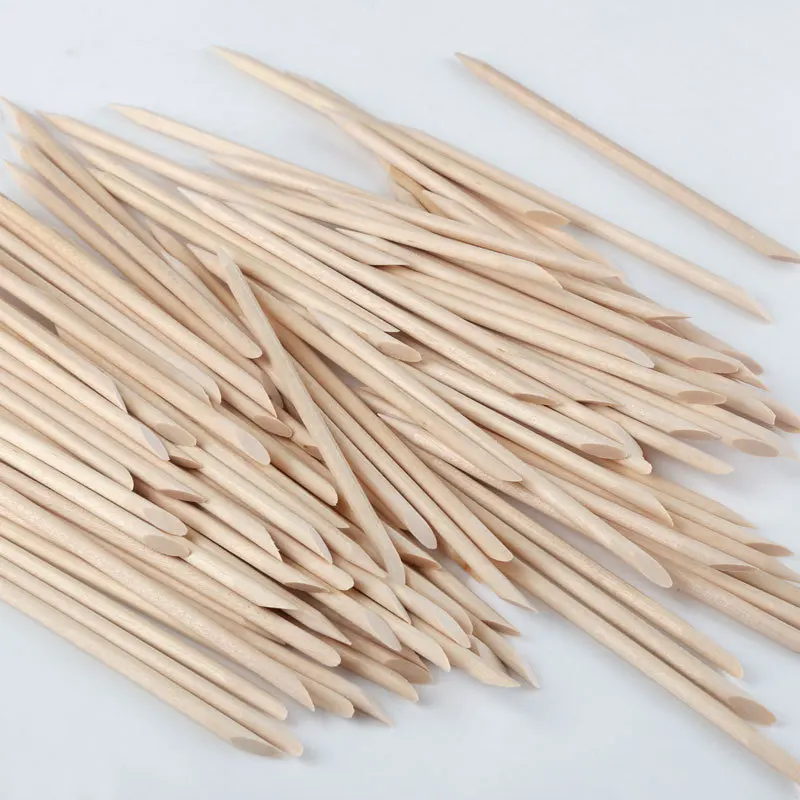 

Nail Cuticle Pusher Orange Wood Sticks Nail Manicures Remover Wooden Design Nail Gel Polish Drawing Stick for Nail Art Accessory
