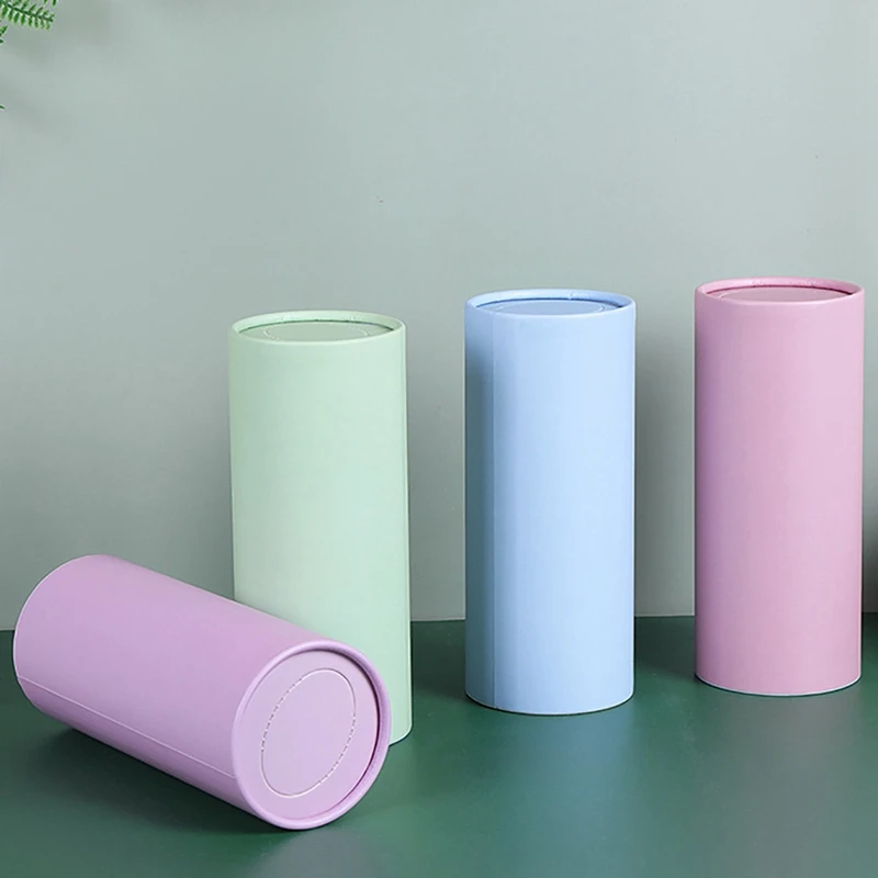 1PCS Morandi Round Tissue Box For Travel Car Home Office school Travel Cylinder Tissue With Facial Tissue Bulk Car Tissue Hold 6