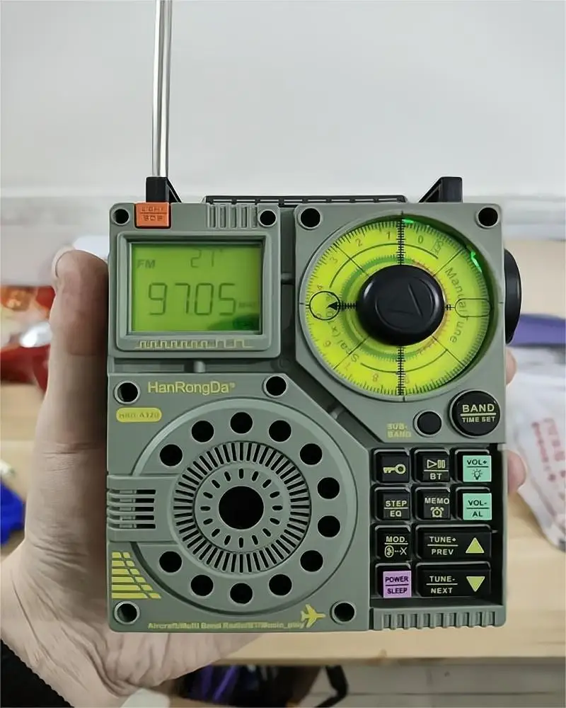 HRD-A320 AIR FM MW SW VHF WB 멀티 밴드 라디오, 휴대용 블루투스 스피커, 항공 밴드 라디오, AIR Maritime 지원, T-FLASH AUX