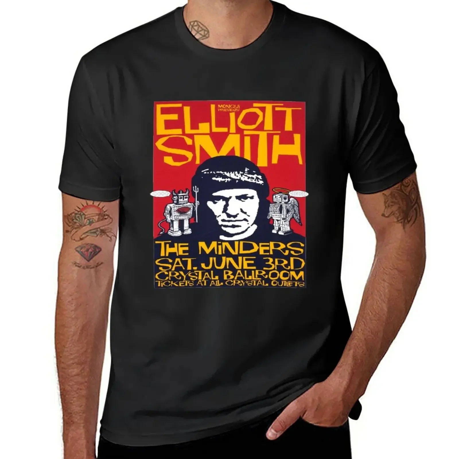 

elliott smith lover T-Shirt for a boy blanks summer clothes tshirts for men