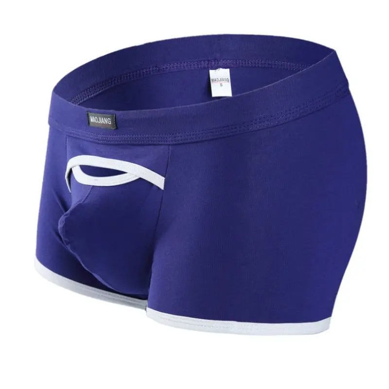 Cotton Underwear Men's Breathable Boxers U-Shaped Big Bag Breathable Comfortable Separate Elephant Trunk Sexy Lingerie Panties