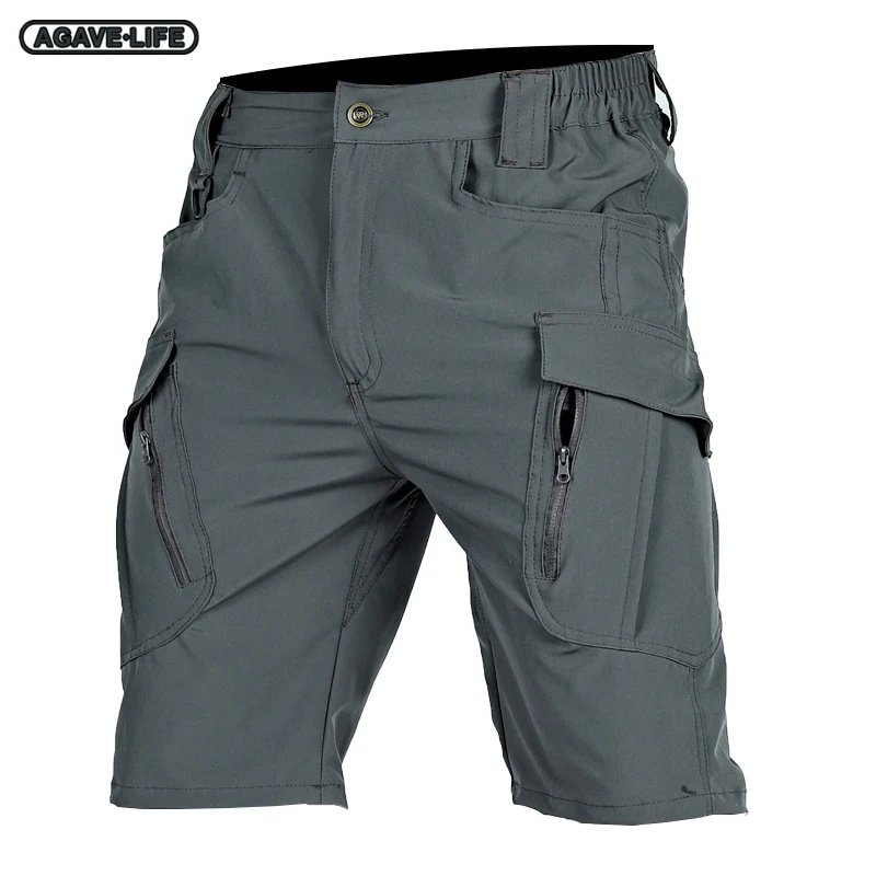 

Шорты мужские быстросохнущие, уличные Короткие штаны с несколькими карманами, Военные Тактические Водонепроницаемые износостойкие брюки-карго, лето