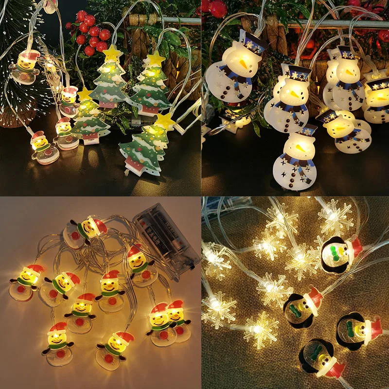 1.5m Christmas LED String Lights Santa Claus Christmas Tree Decoration for Home Indoor Outdoor Decor Xmas Navidad 2022 New Year christmas decorations for home decor led santa tree night lights table decor christmas ornaments adornos de navidad new year2022