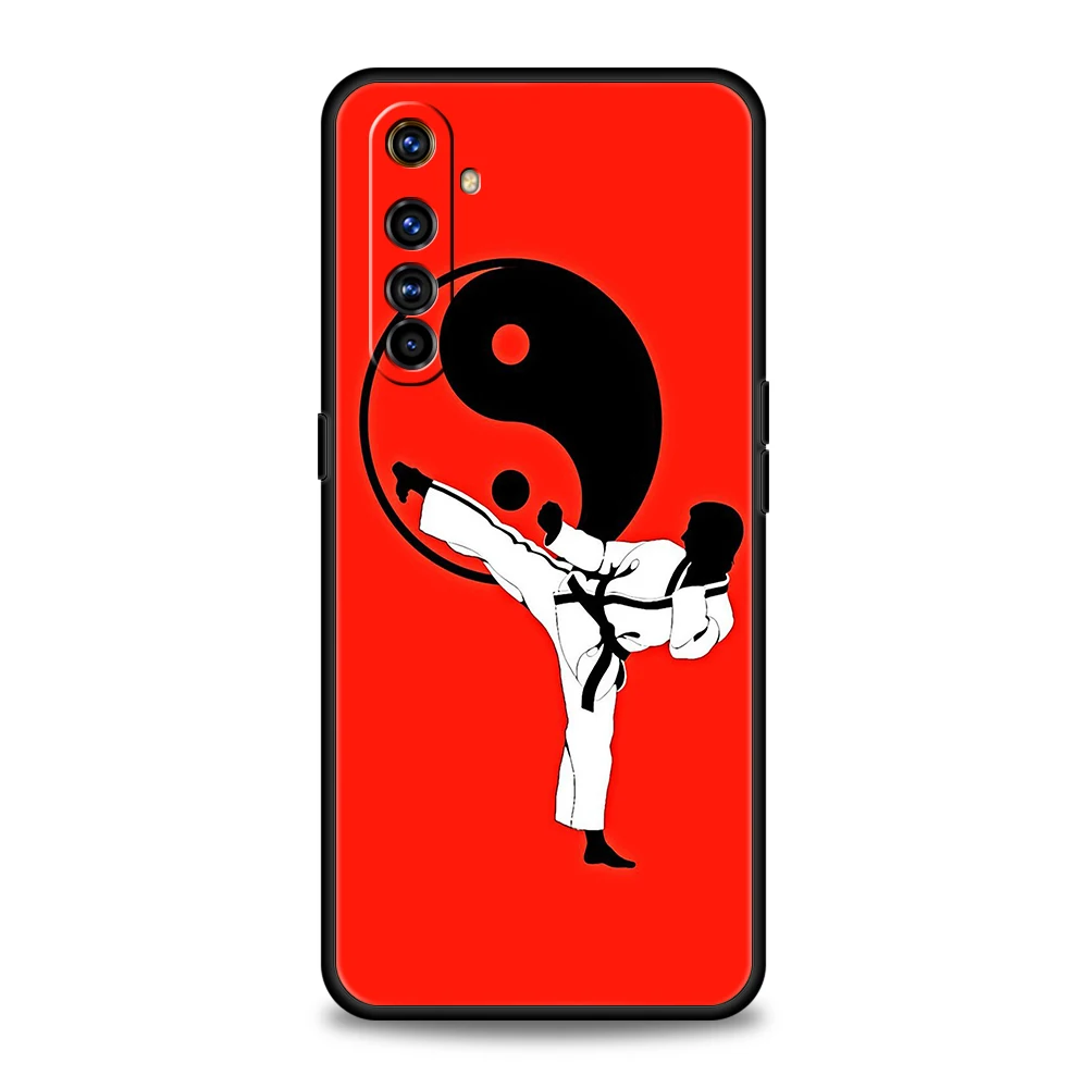 Martial Arts-Themed Shockproof Phone Case with Durable Silicon Shell