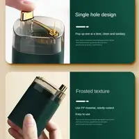 Automatic Pops Up Toothpick Holder Box Portable Toothpick Container Toothpick Dispenser Dining Table Toothpick Storage Box 6