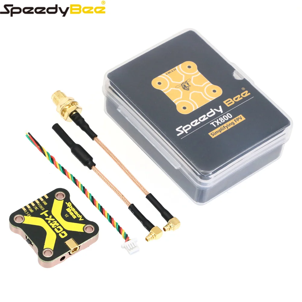 SpeedyBee TX800 VTX 5.8G 48CH PitMode 25mW/200mW/400mW/800mW Output Long Range Transmitter Tramp Support For RC FPV Racing Drone thumbnail 2