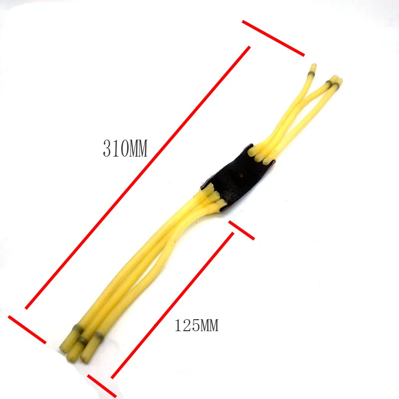 1PC Tactical Hunting Shooting Slingshot Natural Latex 6 Strands Rubber Tube Slingshot Band Outdoor Catapult Elastic Equipment