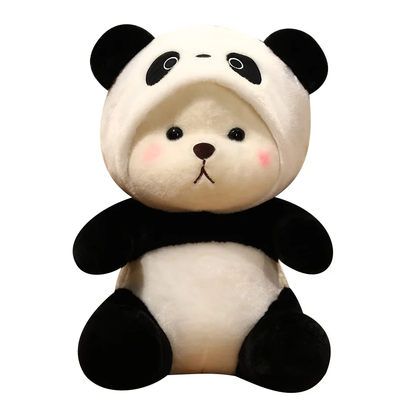 Peluche de Panda redondo gordo de erizo suave, peluches bonitos de pelo  largo, almohada de Animal de Peluche, bonito regalo de Navidad, corazón de  niña - AliExpress