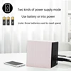 Wood Cube Voice Control Led Alarm Clock Home Bedroom Dormitory 4