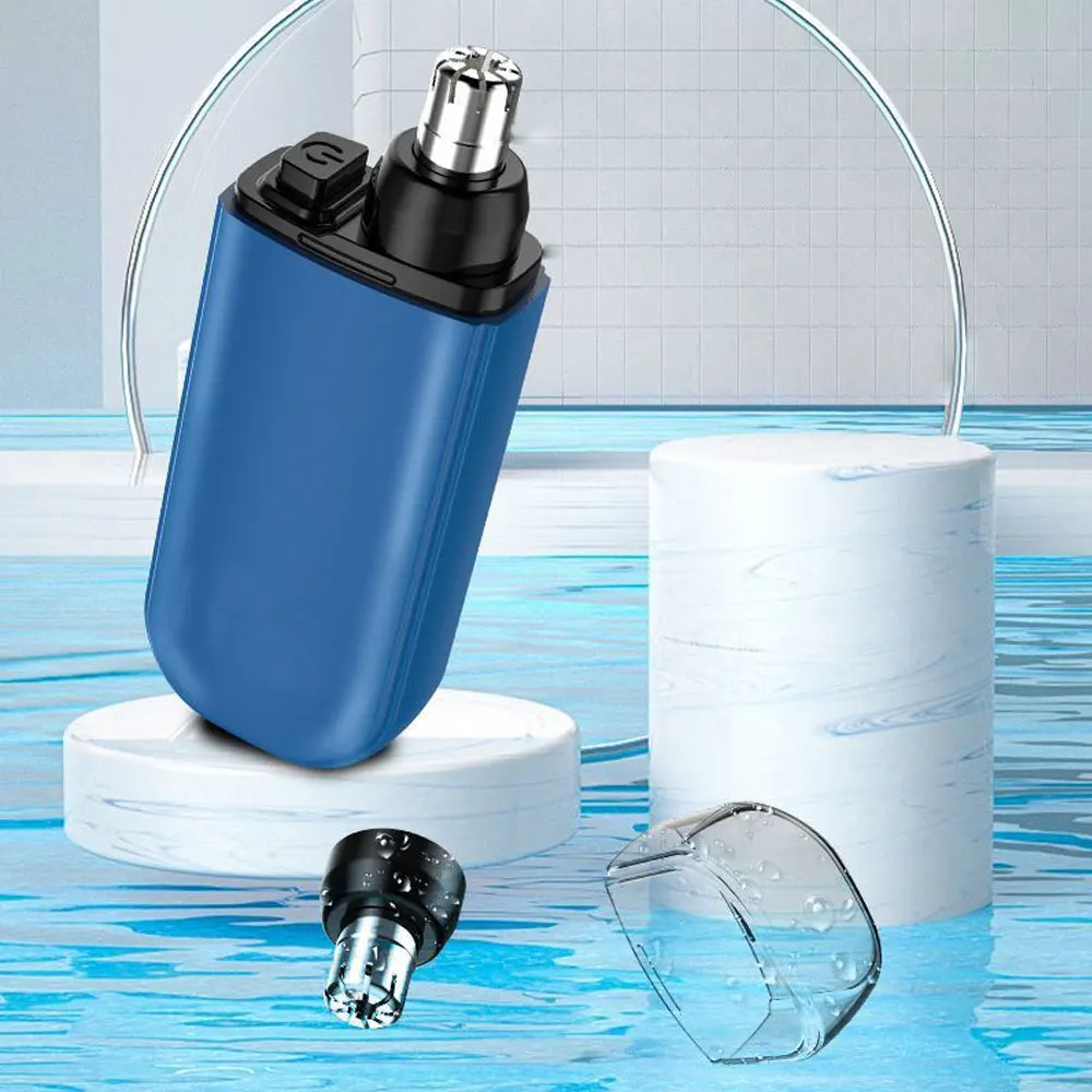 남성용 미니 코 헤어 트리머, USB 충전, 듀얼 엣지 블레이드, 전기 휴대용, 얼굴 관리 키트 도구