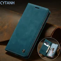 Luxury Leather Wallet Case For Samsung Galaxy S9 S8 Plus Magnetic Flip Shockproof Phone Bag On For Samsung S 9 8 Cover C07K