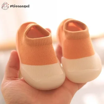 Baby Socks Shoes Infant Color Matching Cute Kids Boys Shoes Doll Soft Soled Child Floor Socks Shoes Toddler Girls First Walkers 4