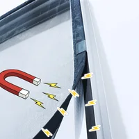 DTGJ NEW Magnetic Screen Windows Mosquito Net Customized size Black Invisible Fiberglass Mesh Air Tulle Anti insect fly Curtains 3