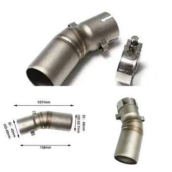 ท่อไอเสีย SR CFMOTO สำหรับรถมอเตอร์ไซค์ 450Sr ปี 2022 450 ปี 2023 ท่อเชื่อมต่อกลาง ขนาด 51 มม. ท่อไอเสียรถมอเตอร์ไซค์ 1