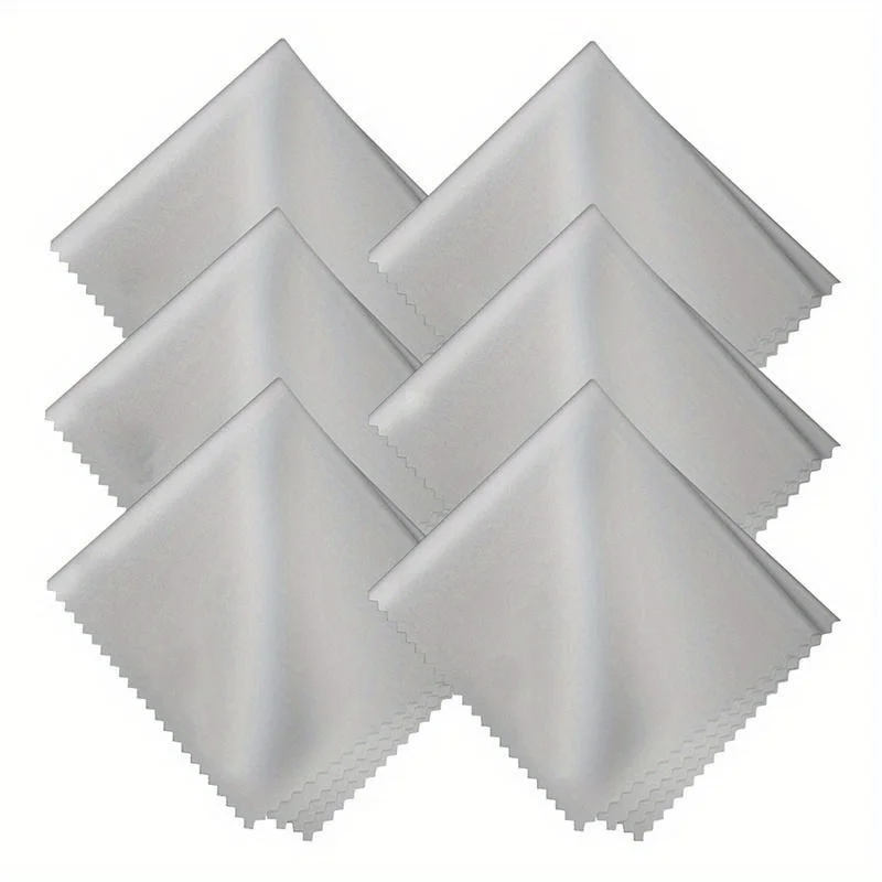 6pcs Smooth Cleaner Glasses Lens Cloth Cloths Sunglasses Cleaning Cloth Microfiber Cleaning Cloths