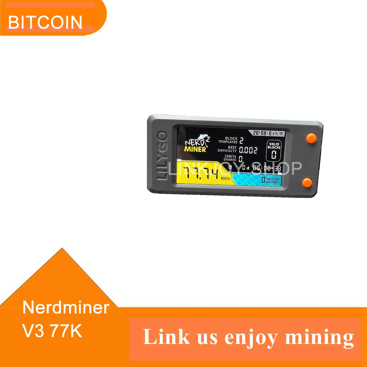 New Nerdminder V3 2.8-Inch BTC Solo Lottery Miner – Real-World Performance  After 90 Days of
