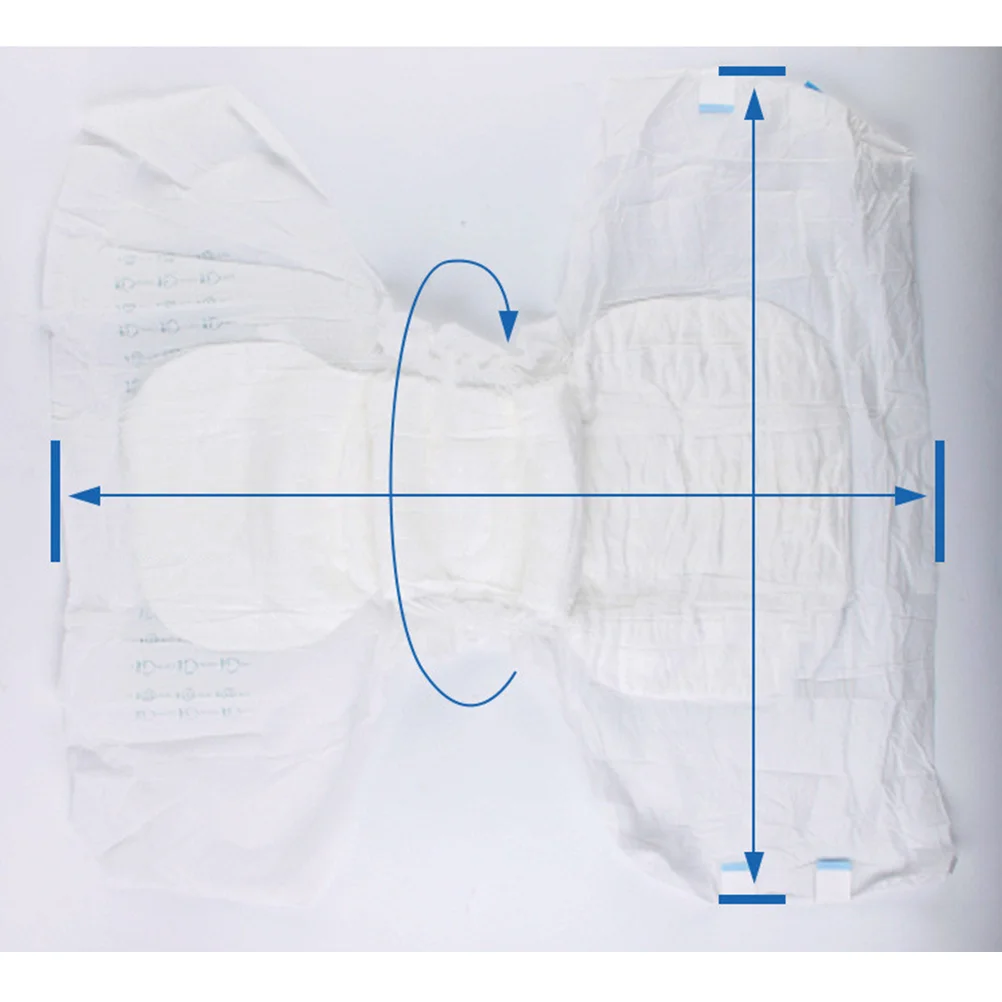 10pcs Incontinence Nonwovens Diaper Maximum Absorbency Waistband for the Old Men Patients Abdl For disposable adult diapers