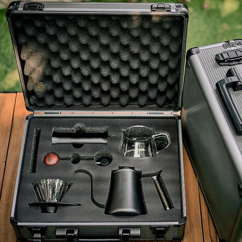 

Hand-washed coffee pot set home grinder grinder combination sharing pot filter cup outdoor coffee gift box