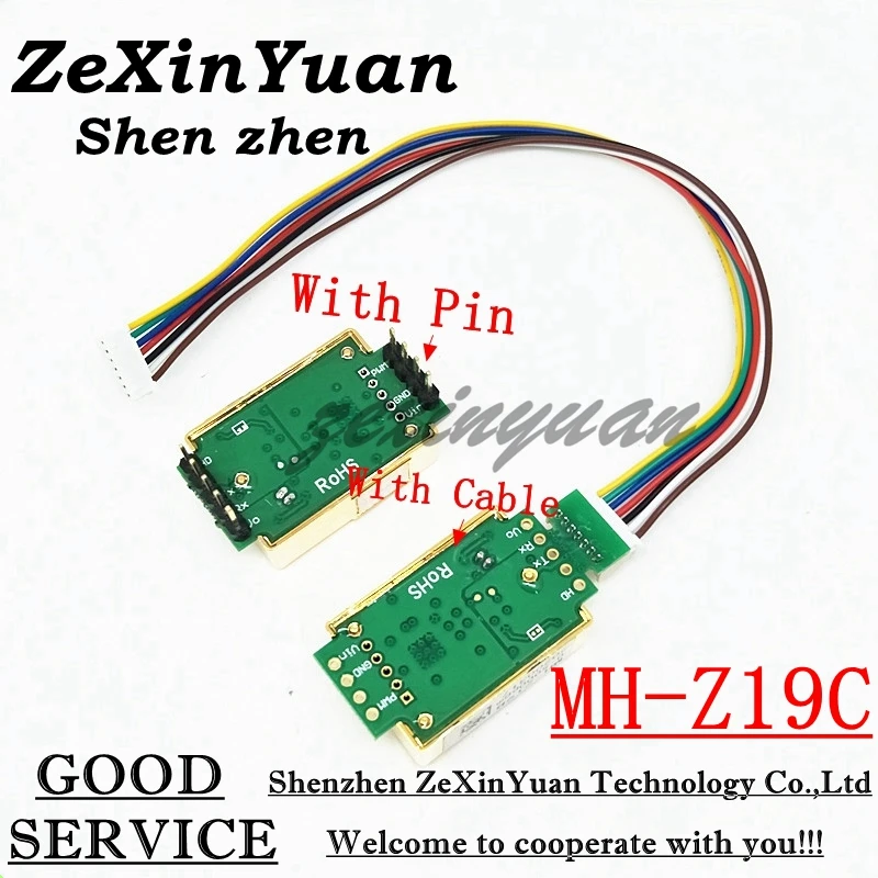 

MH-Z19C MH-Z19 NDIR Модуль инфракрасного датчика CO2 Инфракрасный для монитора углекислого газа CO2 Датчик газа 400-5000ppm LART PWM Выход
