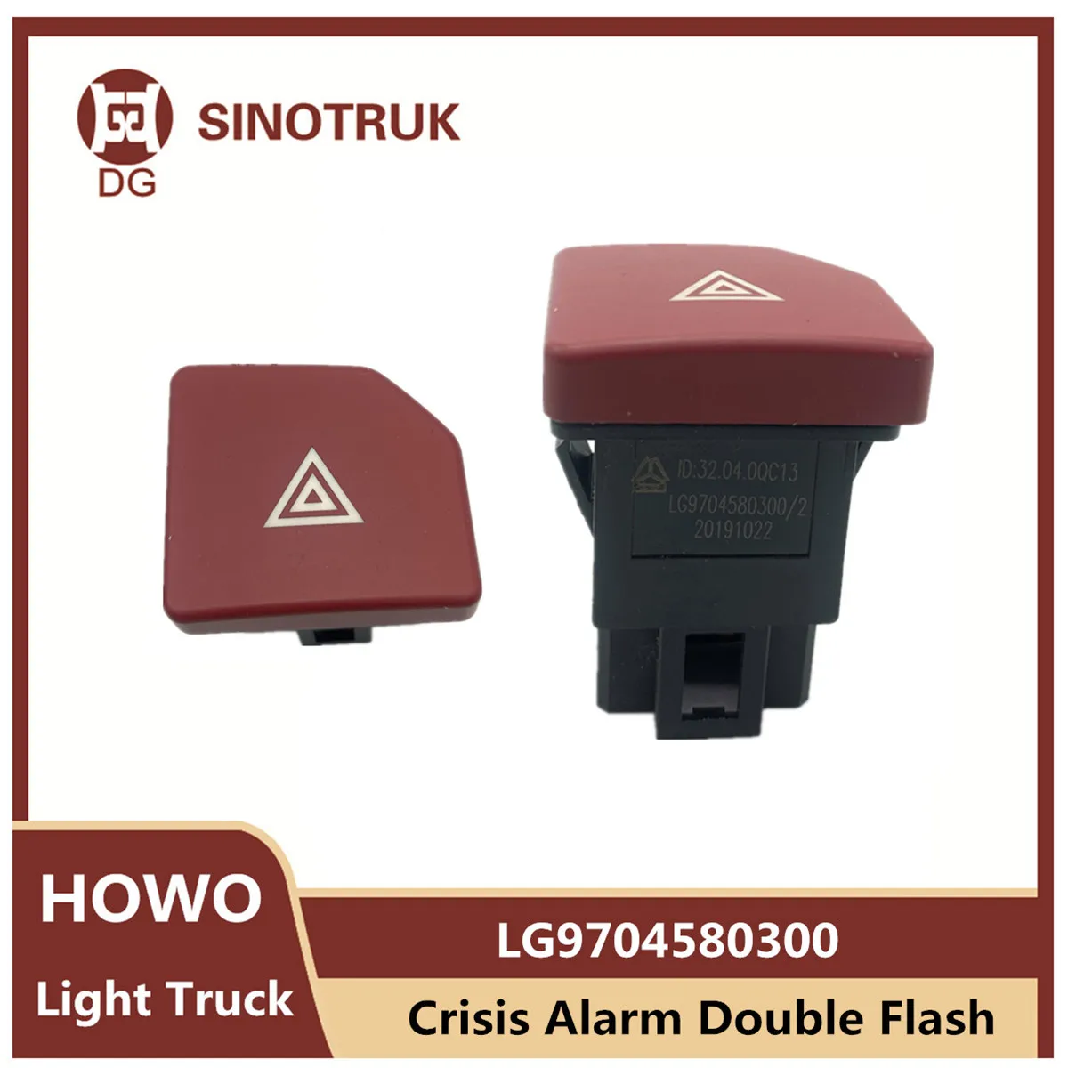 Crisis Alarm Double Flash Switch LG9704580300 For Sinotruk Howo Light Truck Dump Truck Cab Instrument Panel Emergency Original pic18f4550 i p pic18f4550 mcu 8bit 32kb flash 40dip new original 1pc lot