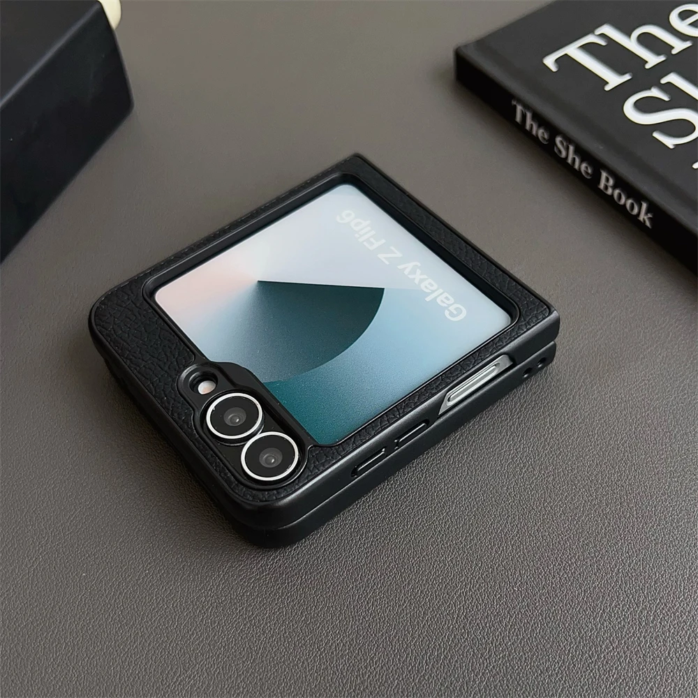 Lychee Magnetic Leather Matte Ultra-Thin Folding Shockproof Bumper Case
