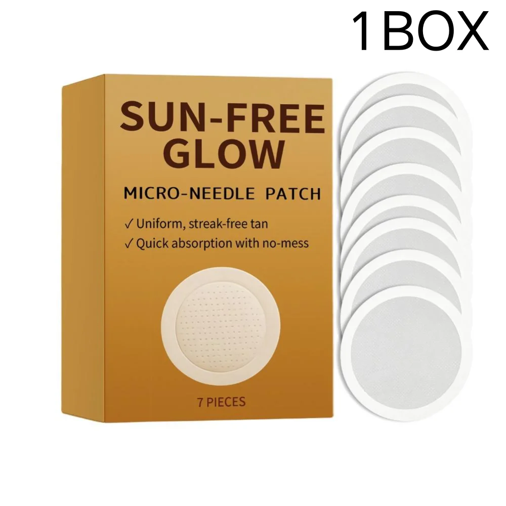Sun Free Glow Micro Needle Patch Flexible Paste Design Fit Multiple Part Realize Integrated Even Full Body Darkening_voghion.com