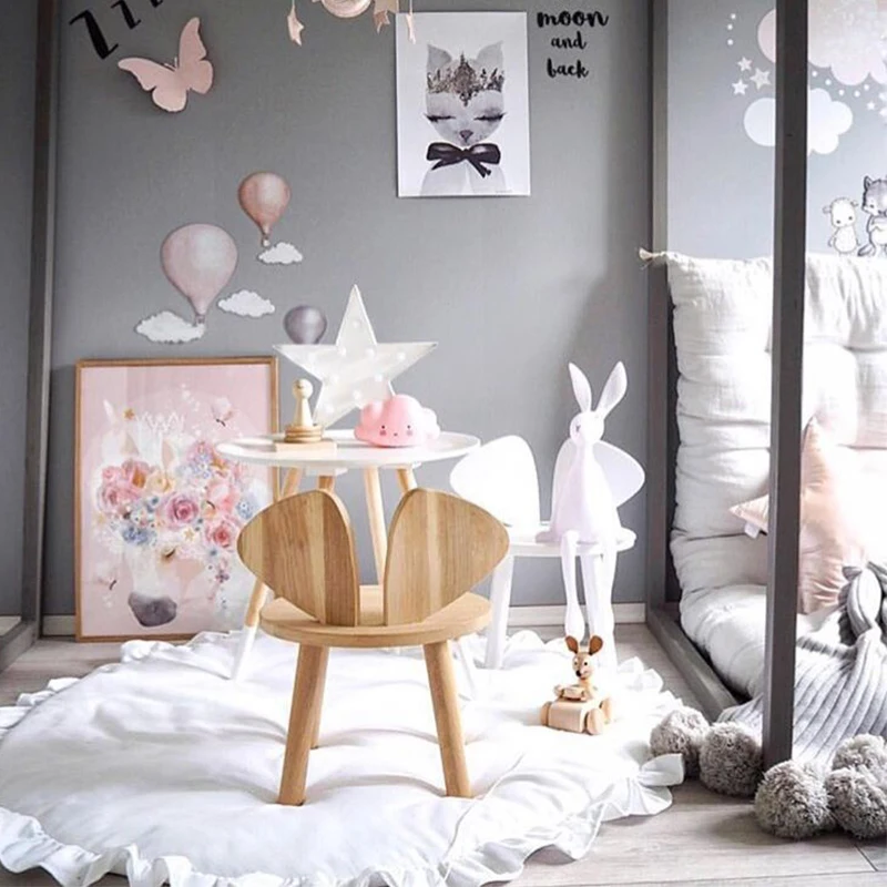 لينة القطن لعب الحصير للطفل ، أرضية مستديرة ، بطان...