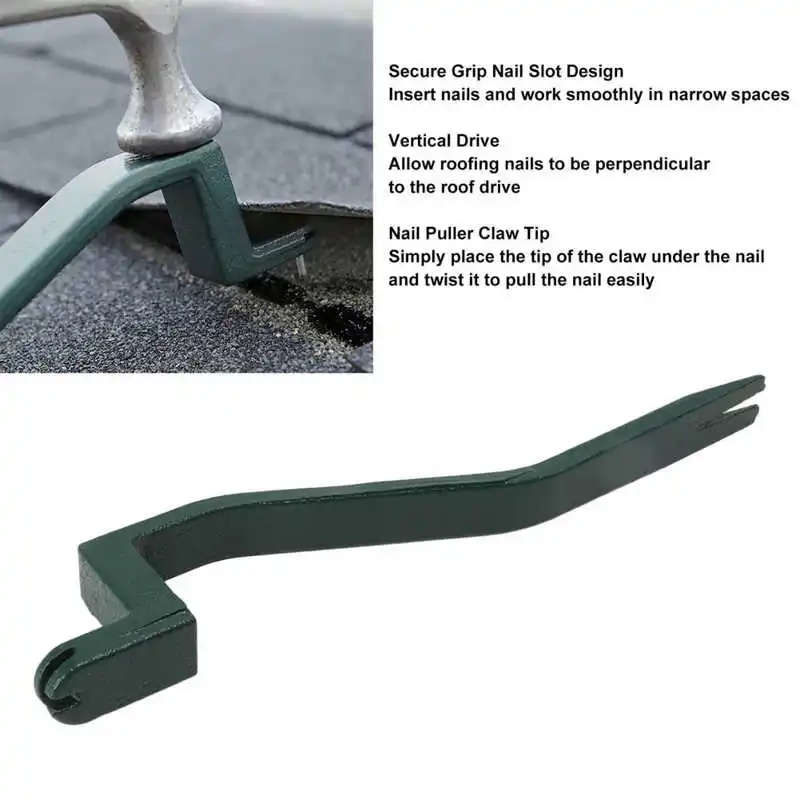 Roof Shingle Nail Removal Tool Roof Snake Nail Remover Pry Bar Shingle