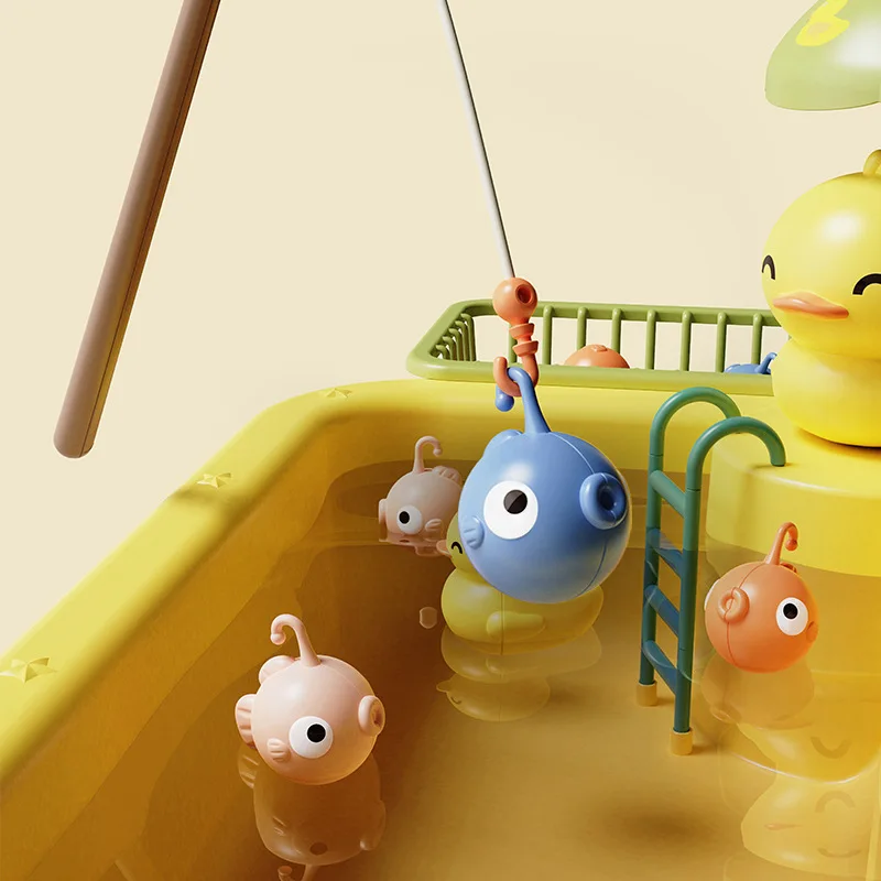 Children'S Kitchen Toy Girl Play House Little Frog Yellow Duck Dishwasher Electric Cycle Water Sink Dish Basin Birthday Gift 4