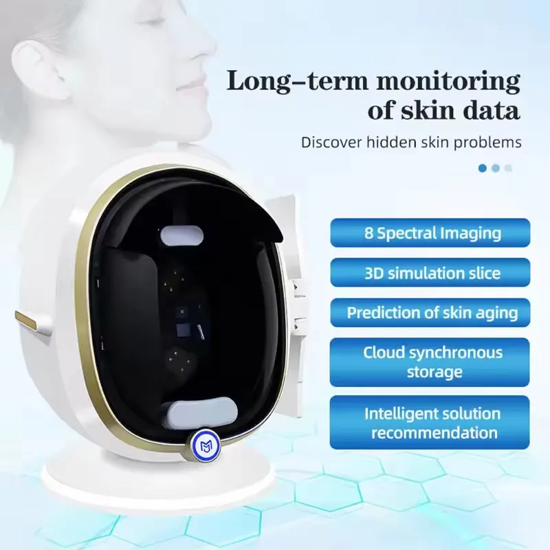 Newest 3D Skin Analyzer System 36 Million Pixels Facial Analysis Machine Skin Moisture Detection Analyzer